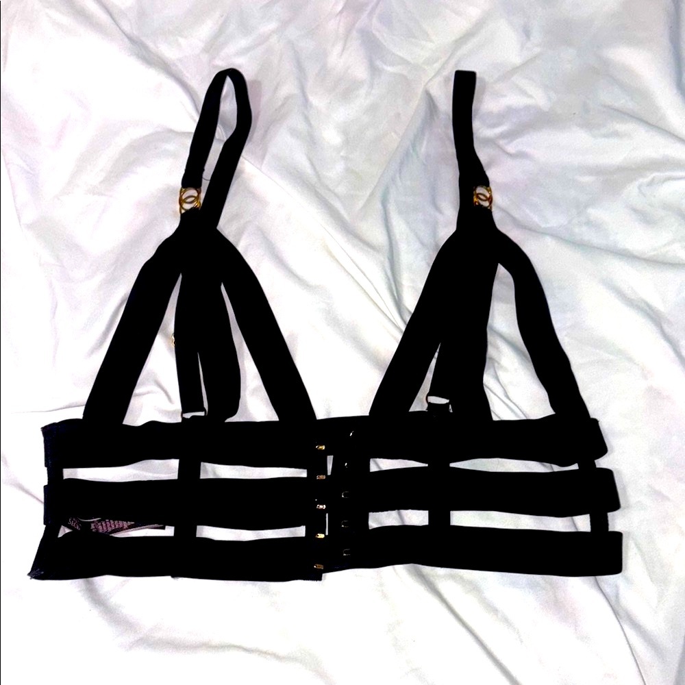 Victoria's Secret Black Cage Bralette